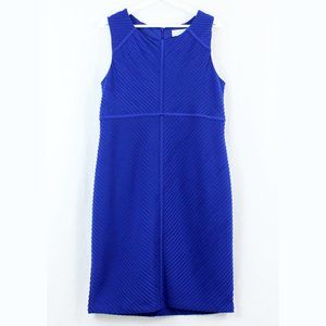 Jessica Simpson Royal Blue Textured Sleeveless Sheath Dress